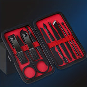 10/24 Pcs Black Nail Clippers Set Sharp Sturdy Fingernail and Toenail Cutters for Men and Women