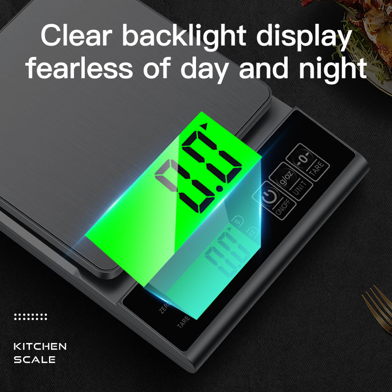 Digital Kitchen Scale 105.8oz to 0.0035oz Food-Safe ABS Battery Powered