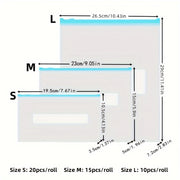 Мешки для хранения в малом (20 шт.), среднем (15 шт.) и большом (10 шт.) размерах. Застежки-молнии и для сохранения свежести для хранения продуктов, включая фрукты, зерно, овощи и мясо. Идеально подходят для кухни.