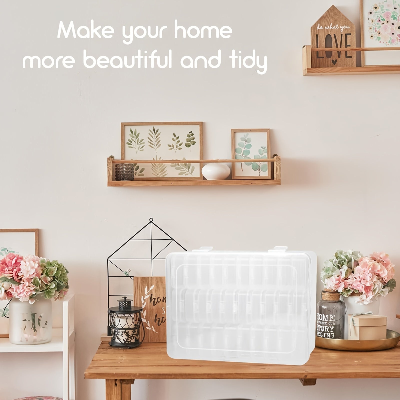 30 ta kichik qutichalar bilan shaffof plastmassa zargarlik buyumlarini saqlash to'plami, hunarmandchilik va marjon qilish uchun