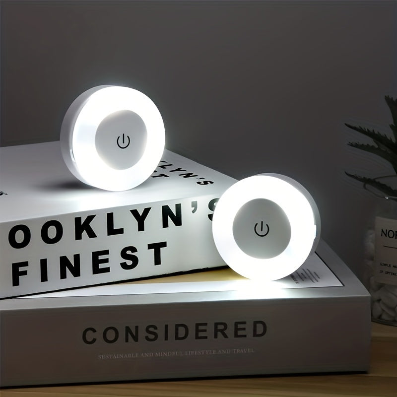 Mini LED Touch Sensor Night Light with USB Rechargeable Battery and Magnetic Base