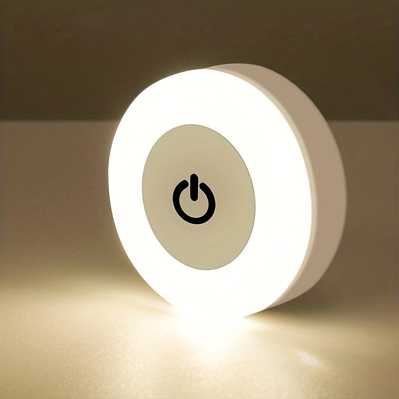 Mini LED Touch Sensor Night Light with USB Rechargeable Battery and Magnetic Base