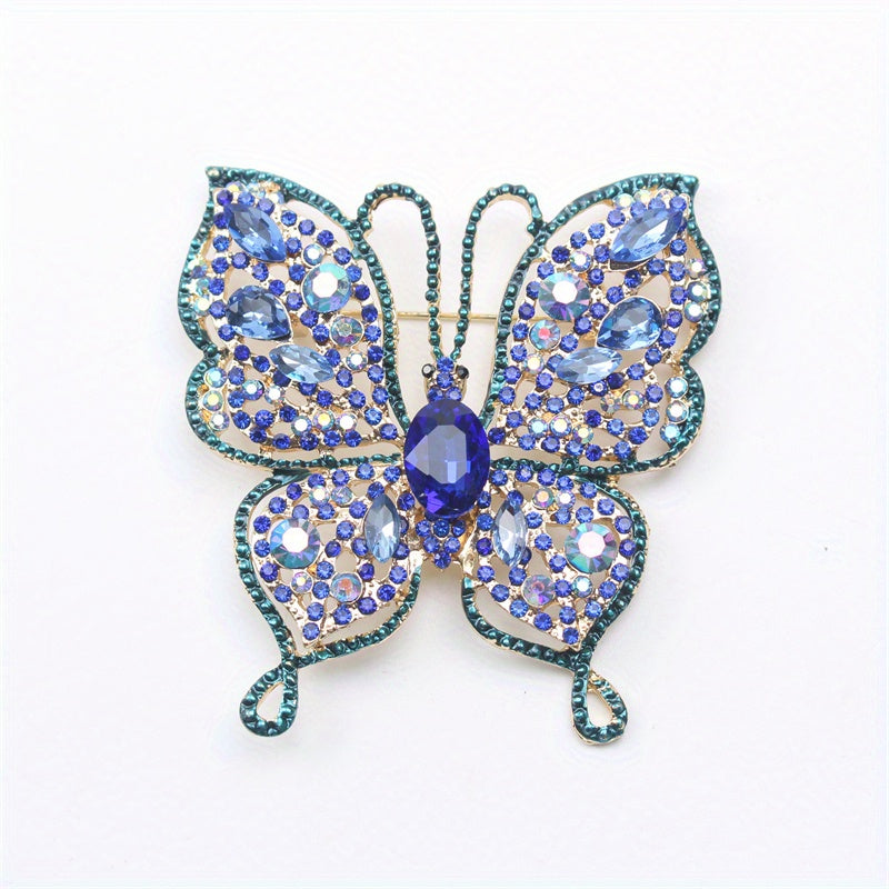Women's Butterfly Brooch Rhinestone Enamel Animal Fashion Accessory Jewelry