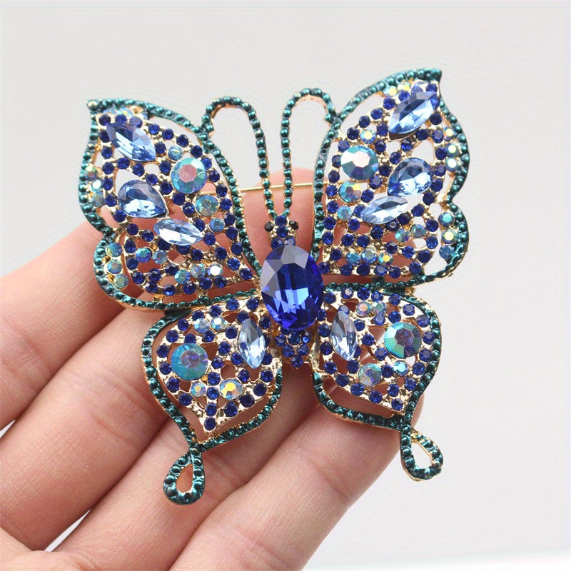 Women's Butterfly Brooch Rhinestone Enamel Animal Fashion Accessory Jewelry
