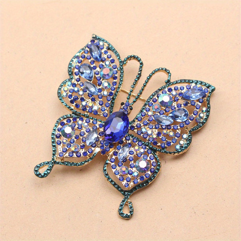 Women's Butterfly Brooch Rhinestone Enamel Animal Fashion Accessory Jewelry