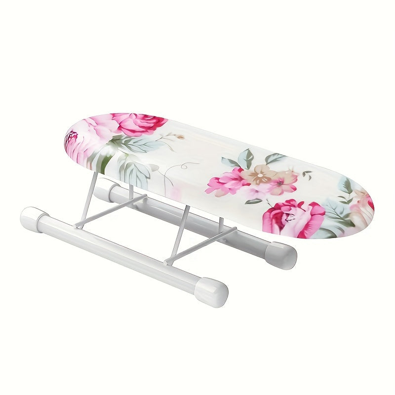 Portable Mini Ironing Board with Plastic Frame for Quick Touch-Ups and Wrinkle Removal