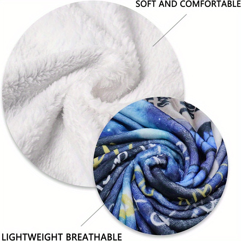 Personalized Soft Warm Blanket with Cute Animal Designs for Bed Sofa Picnic All Seasons