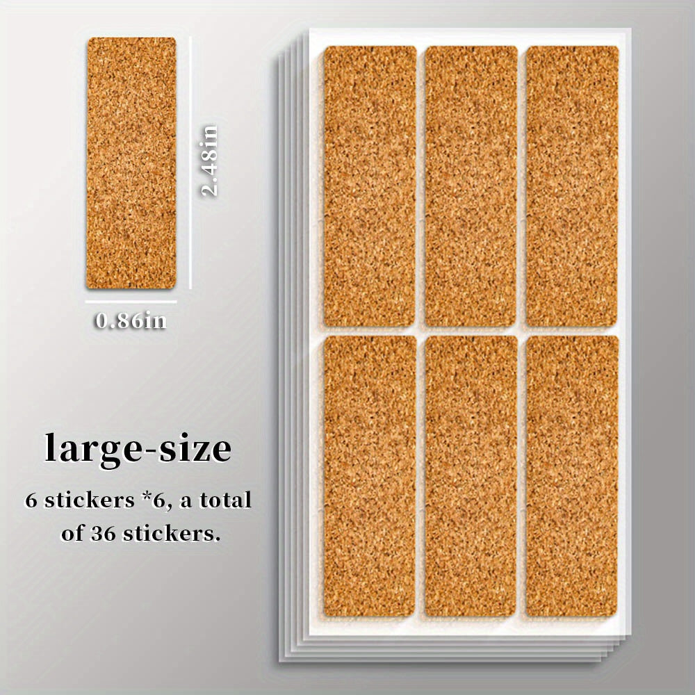 Cork Label Stickers for Organizing Containers and Bottles, 36 96 or 132 Pieces