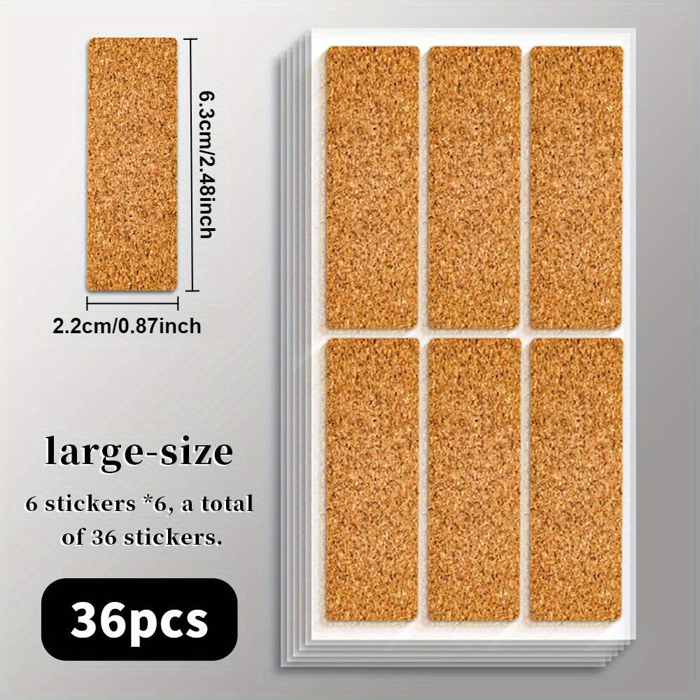Cork Label Stickers for Organizing Containers and Bottles, 36 96 or 132 Pieces
