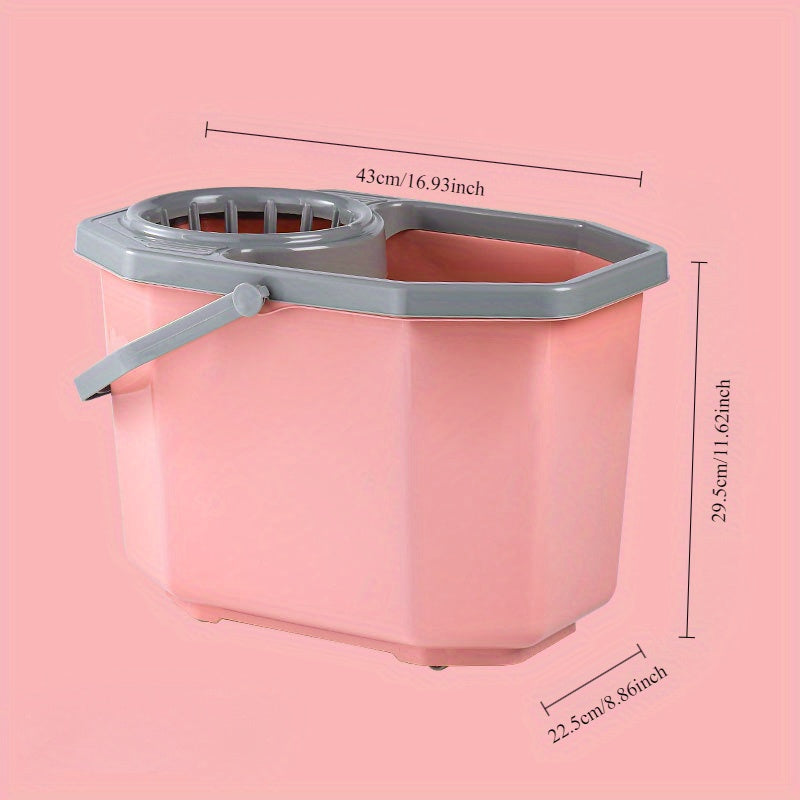 Durable Mop Bucket with Comfortable Handle for Kitchen Bathroom Floor Cleaning