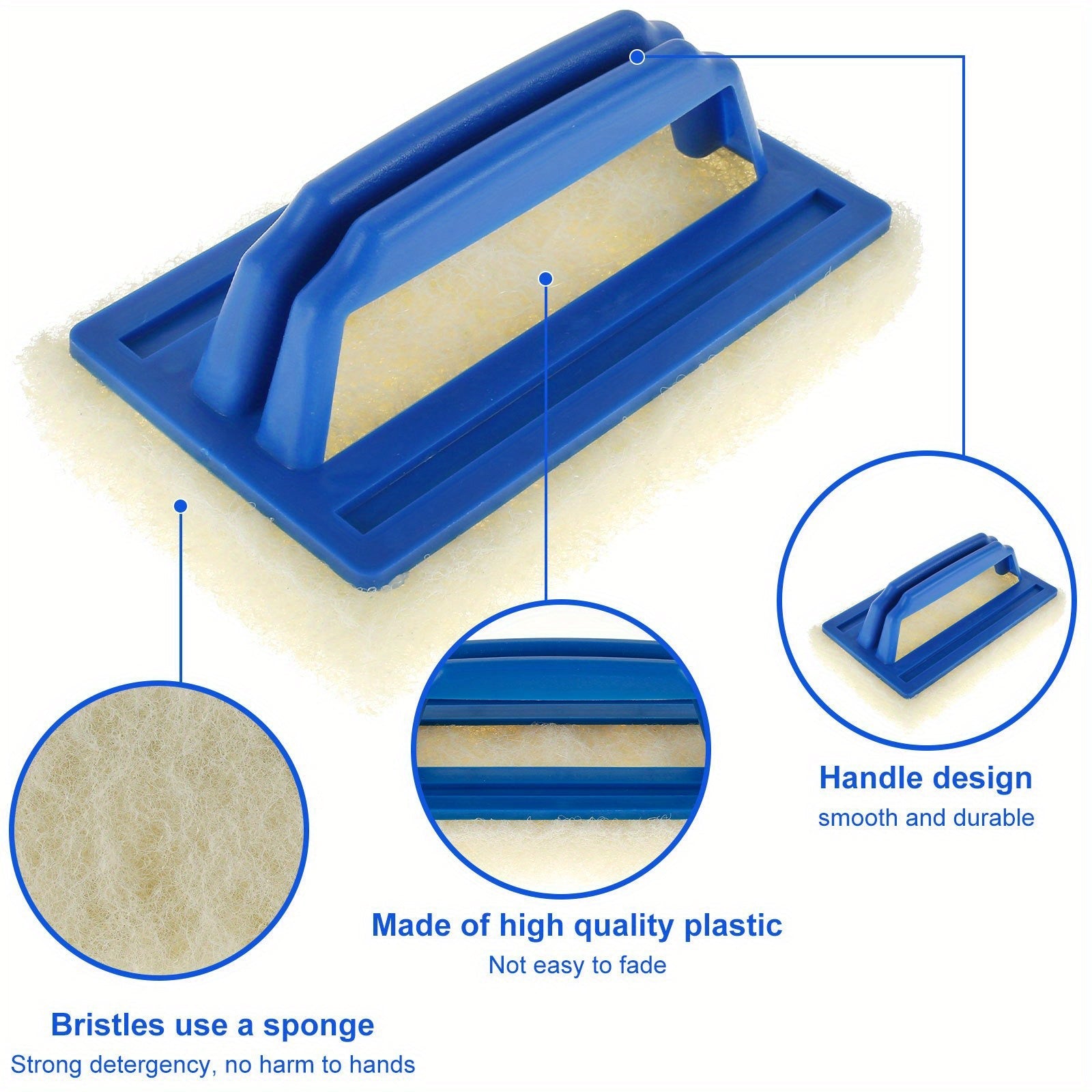 Ko'chma havza cho'tkasi to'plami, sozlanadigan alyuminiy tutqich bilan, plitka va devorlarni tozalash uchun