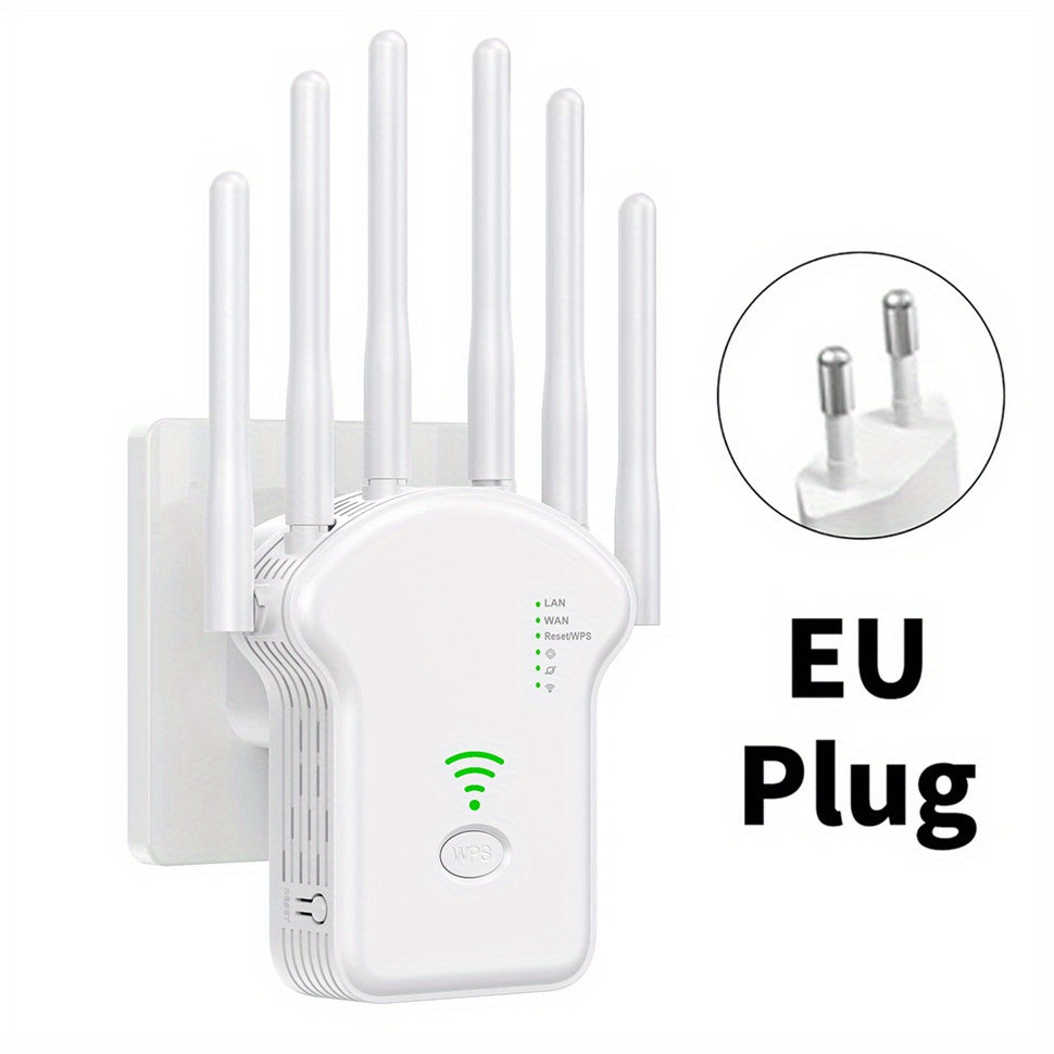 WiFi Extender Boosts Signal for 25 Devices 2.4GHz 300Mbps Wide Range Repeater