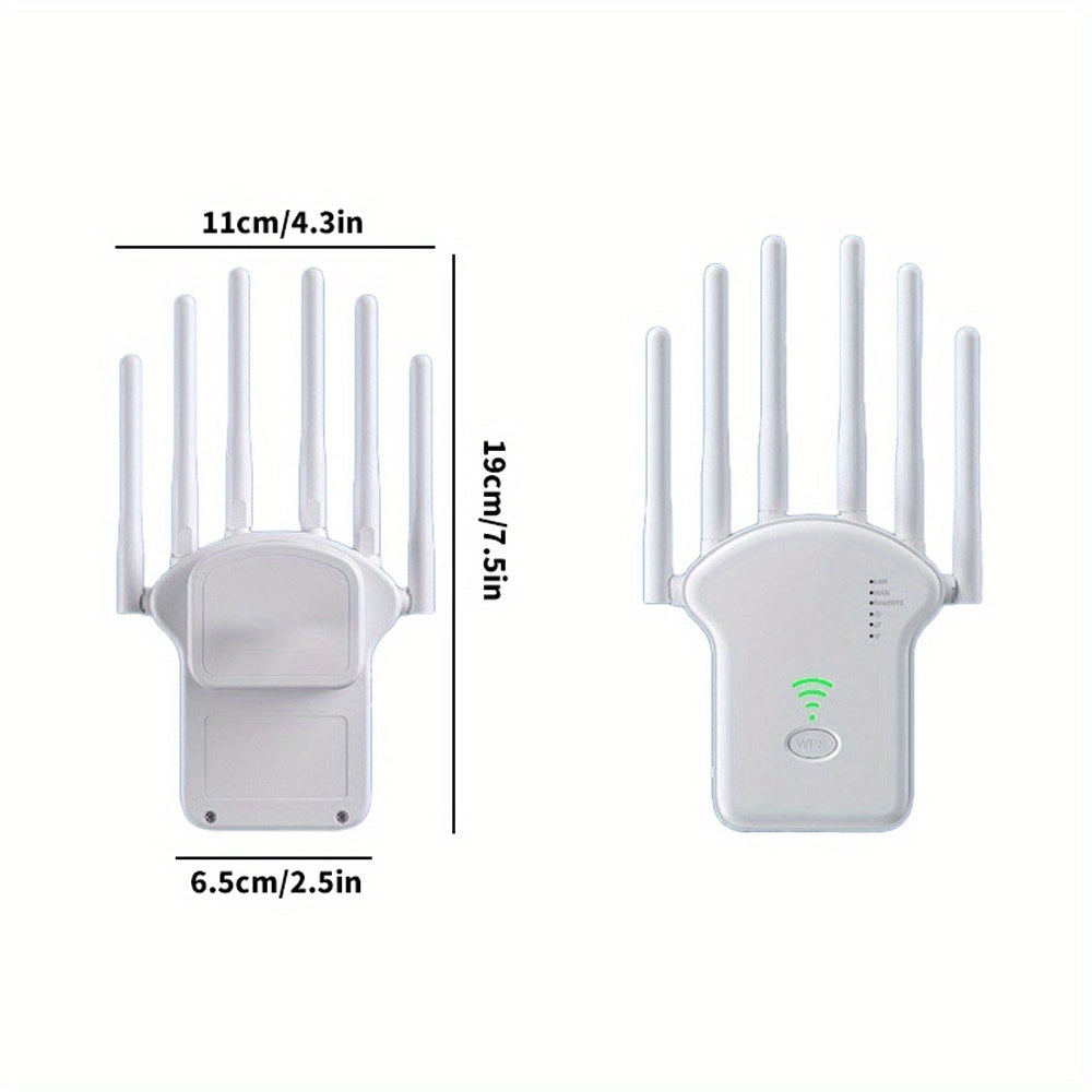 WiFi Extender Boosts Signal for 25 Devices 2.4GHz 300Mbps Wide Range Repeater
