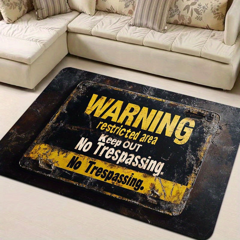 Ehtiyot bo'ling: Cheklangan hudud - Kirish taqiqlanadi. O'tish taqiqlangan qabul mato - 8mm qalinlik, mashinada yuvish mumkin, to'rtburchak shakli, PVC orqa qismi, kirish joylari, hammomlar, oshxonalar, yashash xonalari va yotoq xonalari uchun ideal.