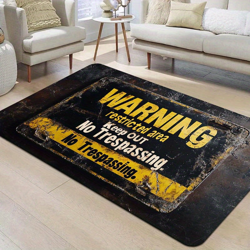 Ehtiyot bo'ling: Cheklangan hudud - Kirish taqiqlanadi. O'tish taqiqlangan qabul mato - 8mm qalinlik, mashinada yuvish mumkin, to'rtburchak shakli, PVC orqa qismi, kirish joylari, hammomlar, oshxonalar, yashash xonalari va yotoq xonalari uchun ideal.