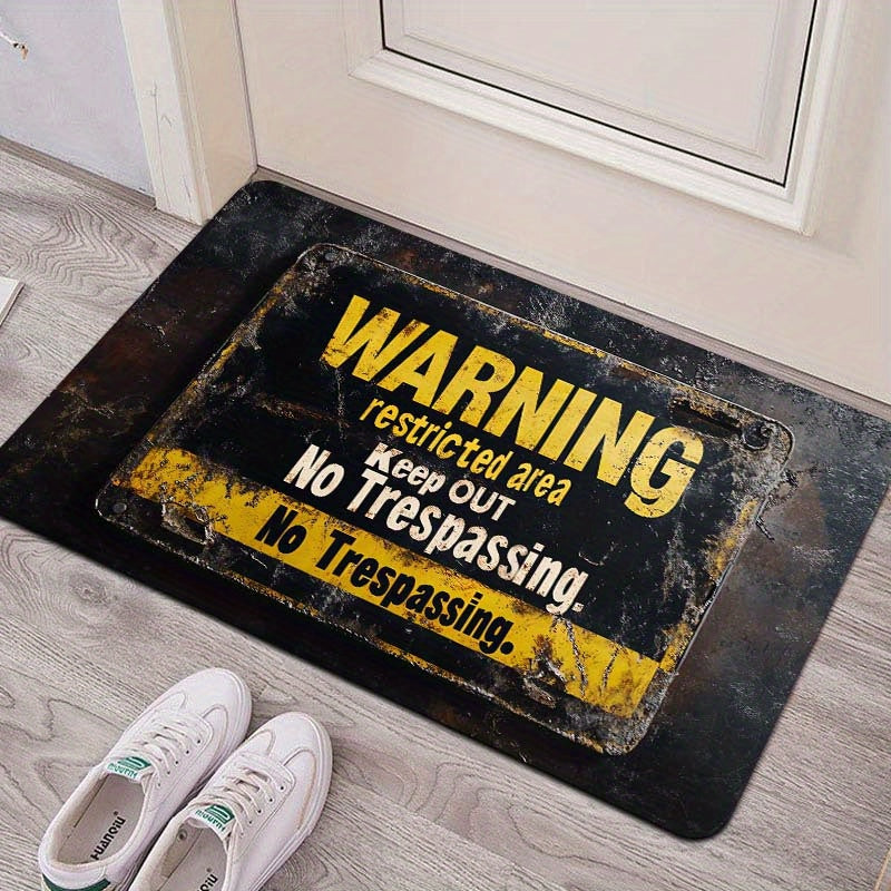 Ehtiyot bo'ling: Cheklangan hudud - Kirish taqiqlanadi. O'tish taqiqlangan qabul mato - 8mm qalinlik, mashinada yuvish mumkin, to'rtburchak shakli, PVC orqa qismi, kirish joylari, hammomlar, oshxonalar, yashash xonalari va yotoq xonalari uchun ideal.