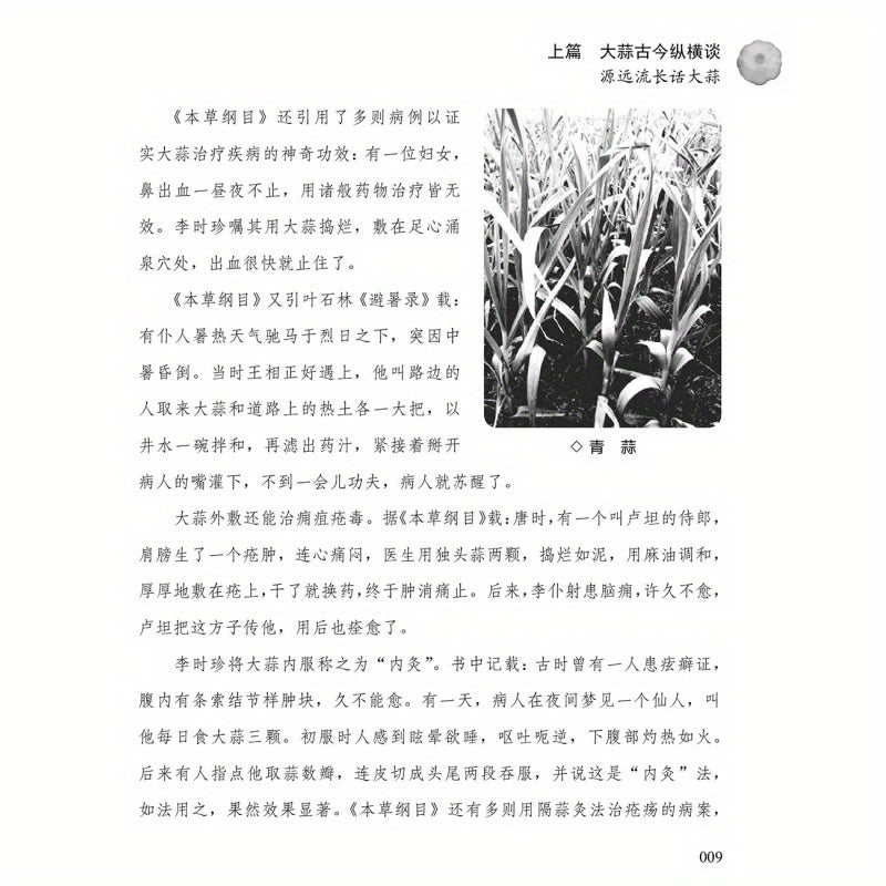 Chinese Traditional Chinese Medicine Book on Garlic Remedies for Digestive and Blood Pressure Issues