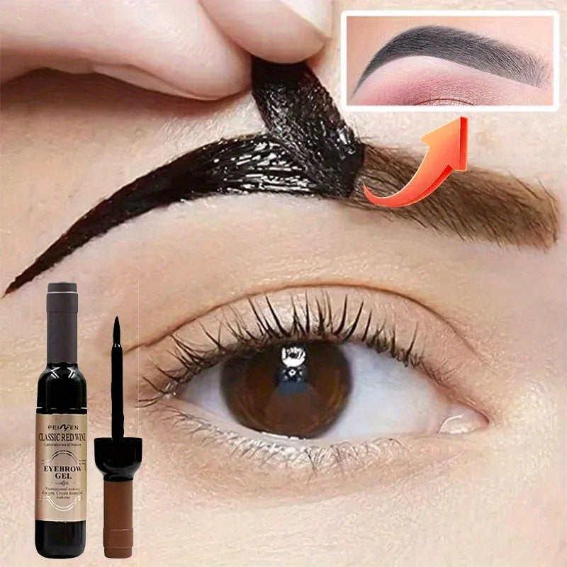 Tinted Waterproof Eyebrow Gel for Long-Lasting, Easy Application, Defined Brows