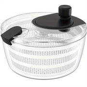 4L Salad Spinner White Double Drainage Holes for Greens Fruits Vegetables