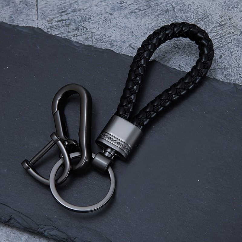 Men's Metal Braided Rope Keychain Pendant Car Keychain Cute Accessories