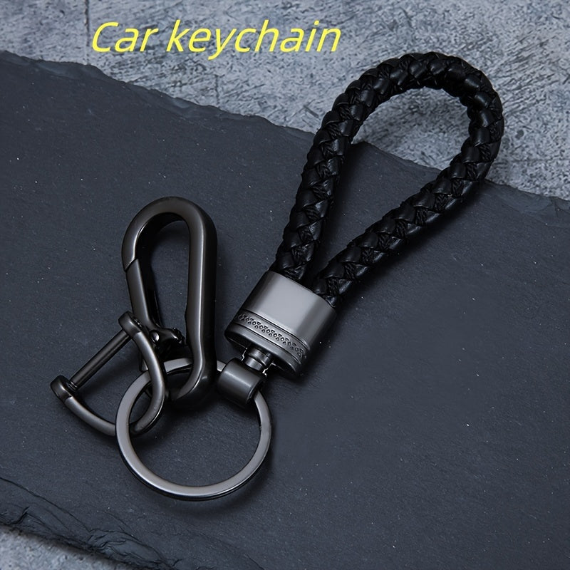 Men's Metal Braided Rope Keychain Pendant Car Keychain Cute Accessories