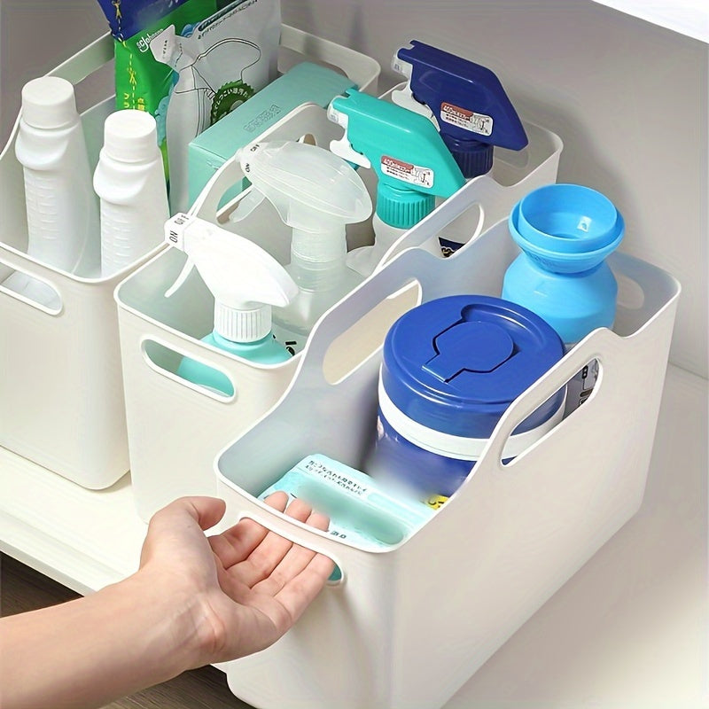 3-Pack Plastic Cleaning Supply Organizers for Kitchen Bathroom Dorm Office