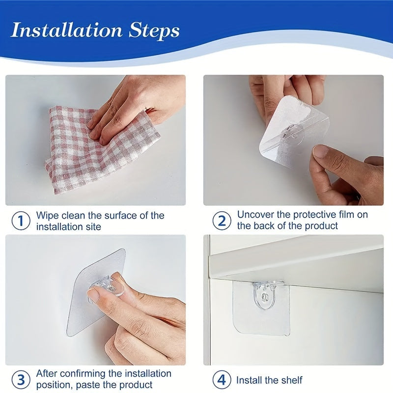 Set of 4 Adjustable Closet Dividers for Organizing Dorm Rooms and Home