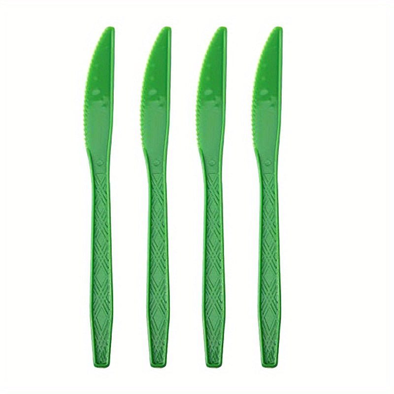 Disposable Cutlery Set 24 Pieces for Parties and Celebrations with Knives Forks Spoons