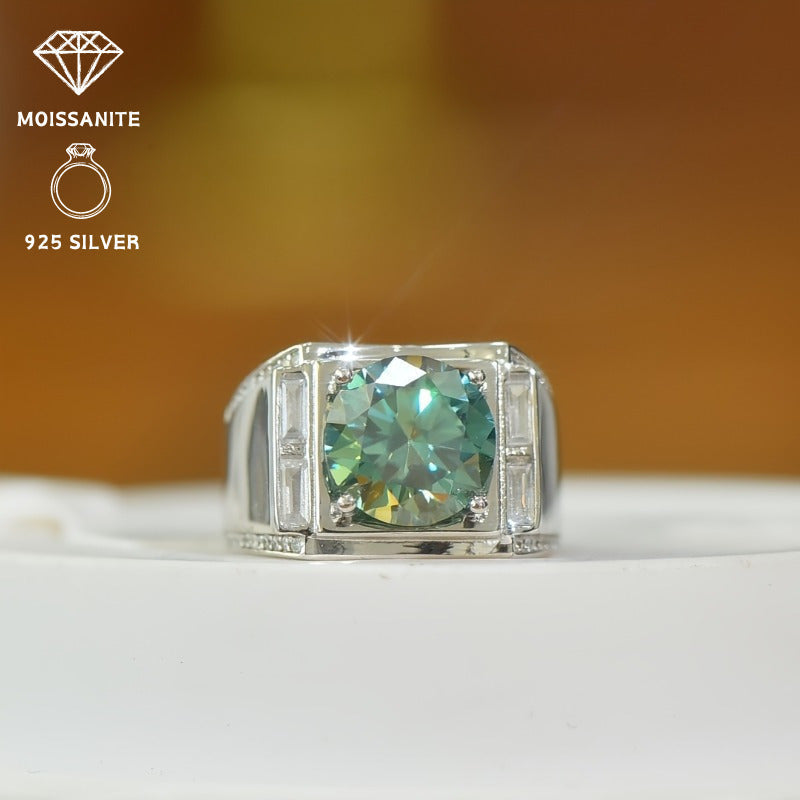 5 Karat Moissanite uzuk Sterling kumush Vintage uslub uchun kundalik va rasmiy kiyimlar