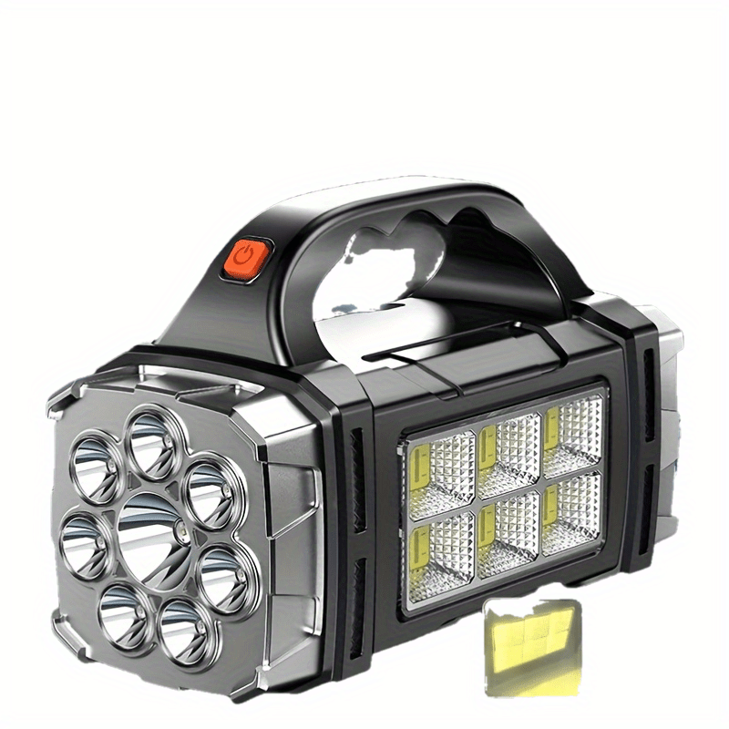 Portable Dual Rechargeable LED Searchlight with Ultra-Bright Beam for Outdoor Adventures