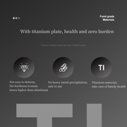 Titanium-Coated Multi-Ply Steel Wok with Hammered Surface for Induction and Gas Stoves