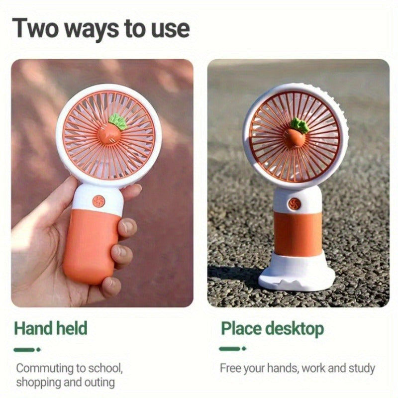 Mustahkam Plastik Qo'l Fanati Telefon Uskunasi Bilan - Ofis, Sayohat va Tashqi Kamp uchun Portativ USB Qayta Zaryadlanadigan Mini Fan - Tugma Boshqaruvi, Bir Necha Qism, Ichki va Tashqi Foydalanish Uchun Mos, Energiya Tejamkor Lityum Batareya