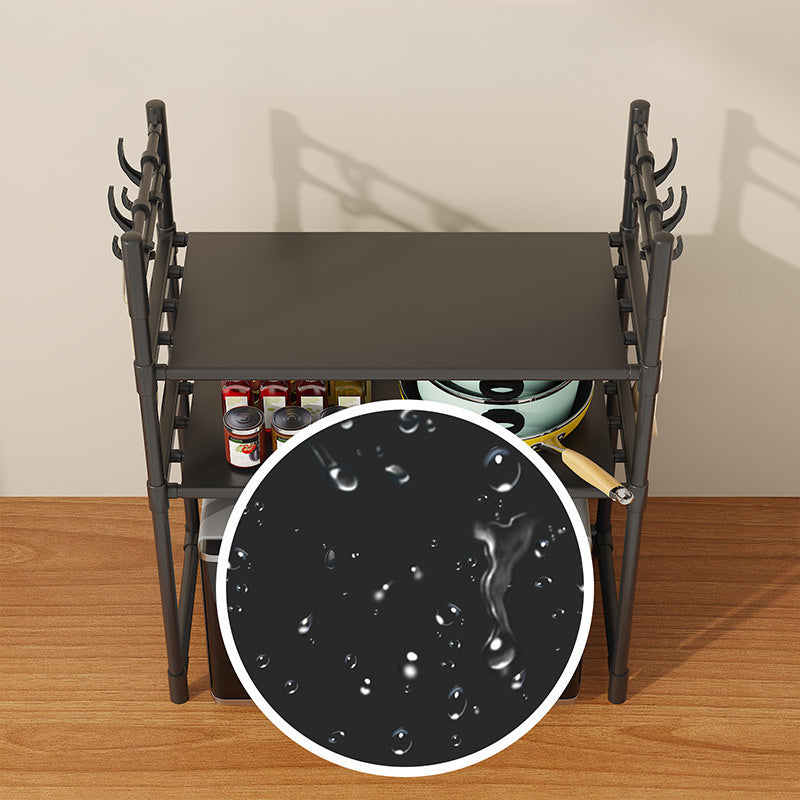 Contemporary Freestanding Kitchen Storage Rack for Microwave and Spices