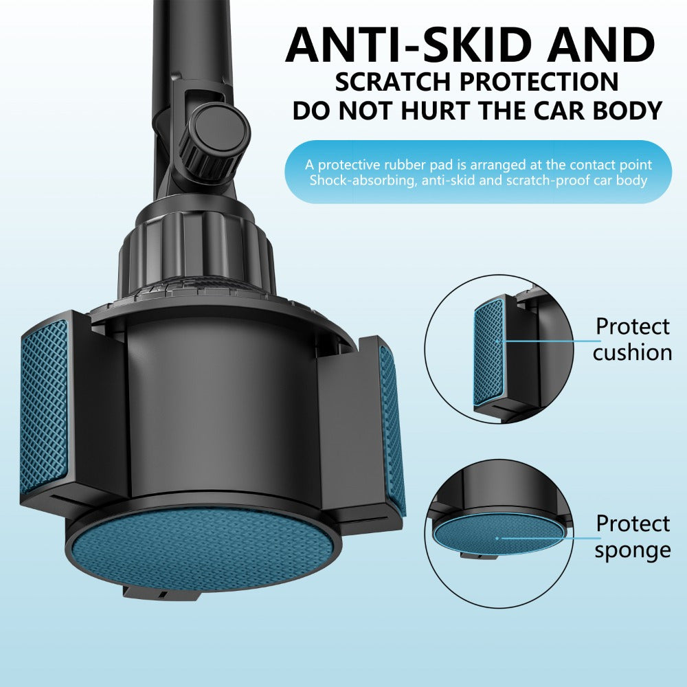 Soporte universal ajustable para portavasos de ABS para teléfonos y tabletas
