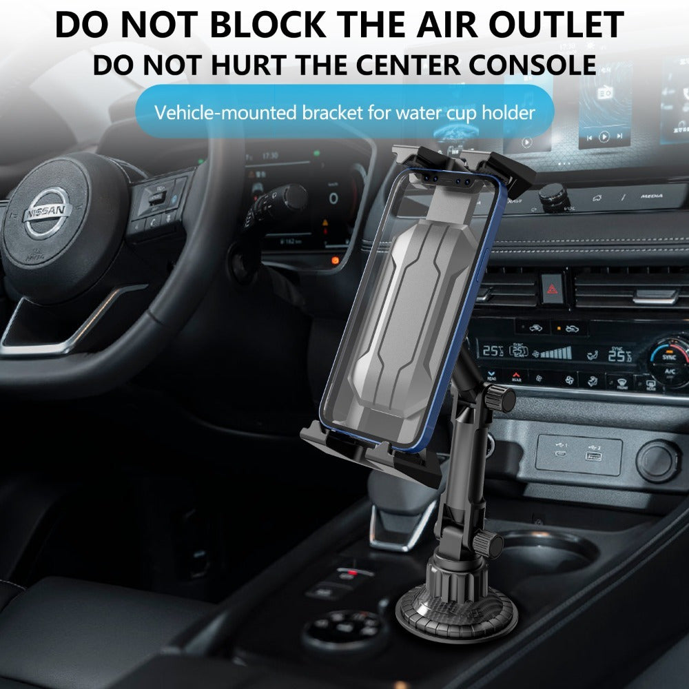 Soporte universal ajustable para portavasos de ABS para teléfonos y tabletas