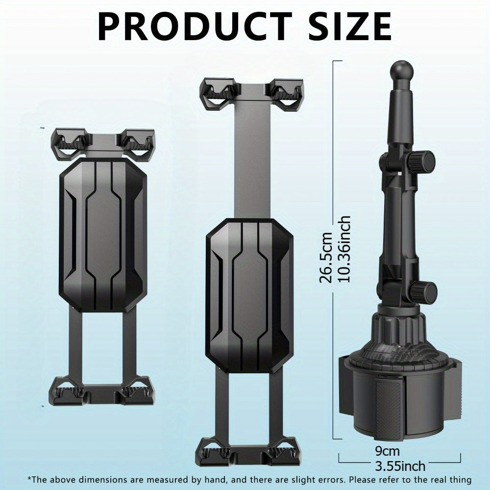 Soporte universal ajustable para portavasos de ABS para teléfonos y tabletas