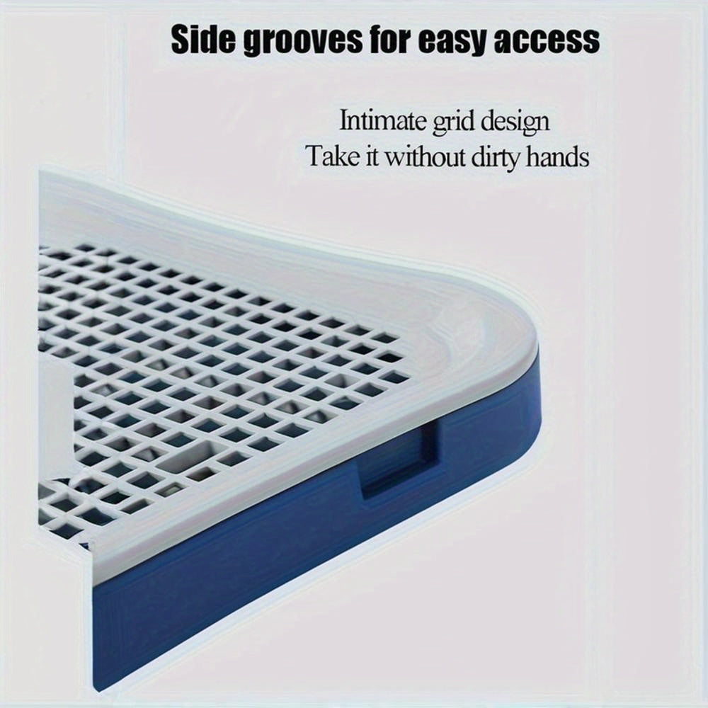 Kichik va o'rta zotlar uchun Splash Guard bilan katta deluxe itni hojatga o'rgatish tizimi | Oson tozalanadigan, mustahkam dizayn | Polypropylen qurilishi bilan tualet dizayni