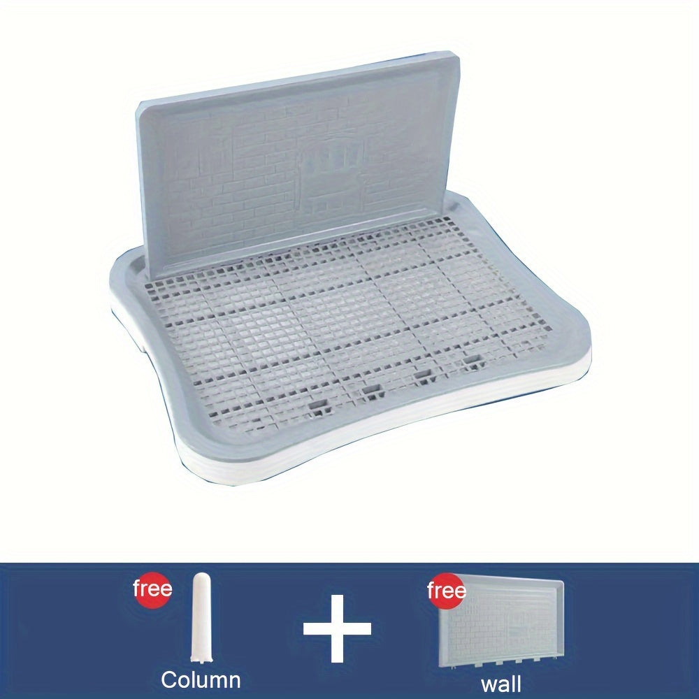 Kichik va o'rta zotlar uchun Splash Guard bilan katta deluxe itni hojatga o'rgatish tizimi | Oson tozalanadigan, mustahkam dizayn | Polypropylen qurilishi bilan tualet dizayni