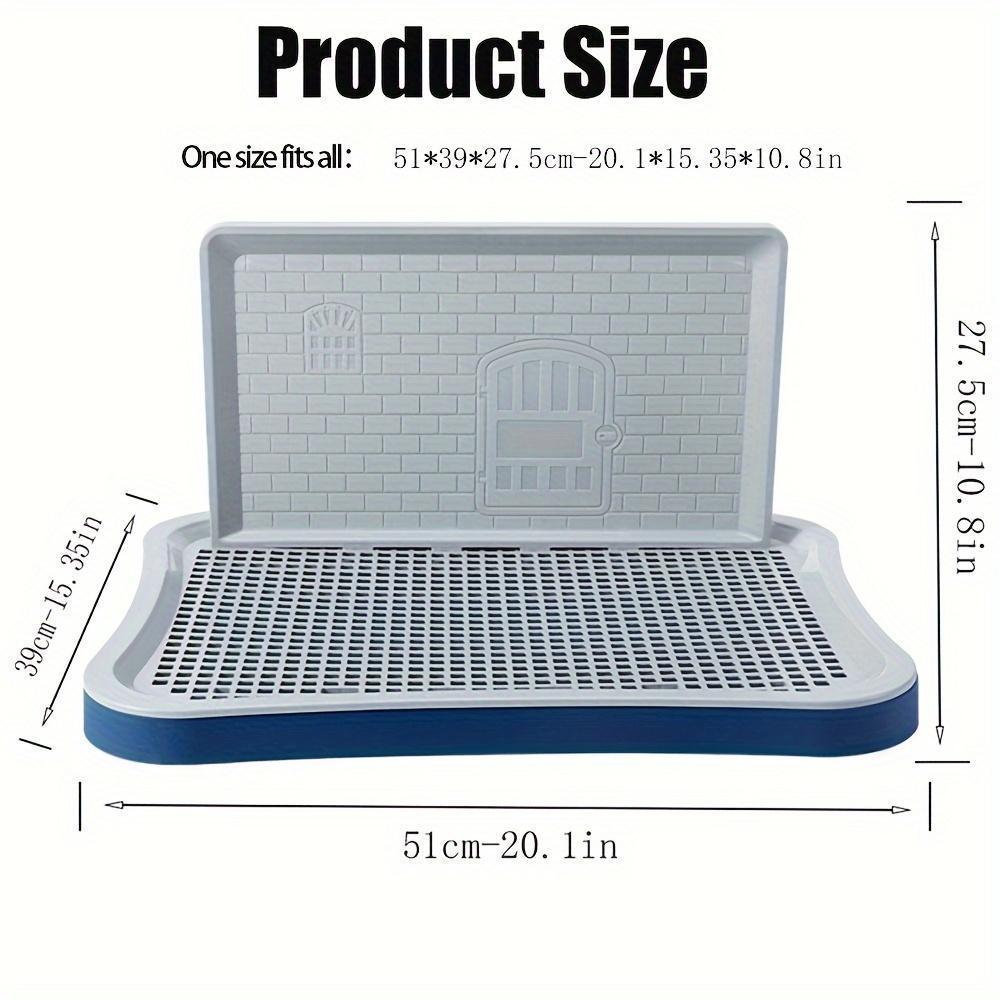 Kichik va o'rta zotlar uchun Splash Guard bilan katta deluxe itni hojatga o'rgatish tizimi | Oson tozalanadigan, mustahkam dizayn | Polypropylen qurilishi bilan tualet dizayni