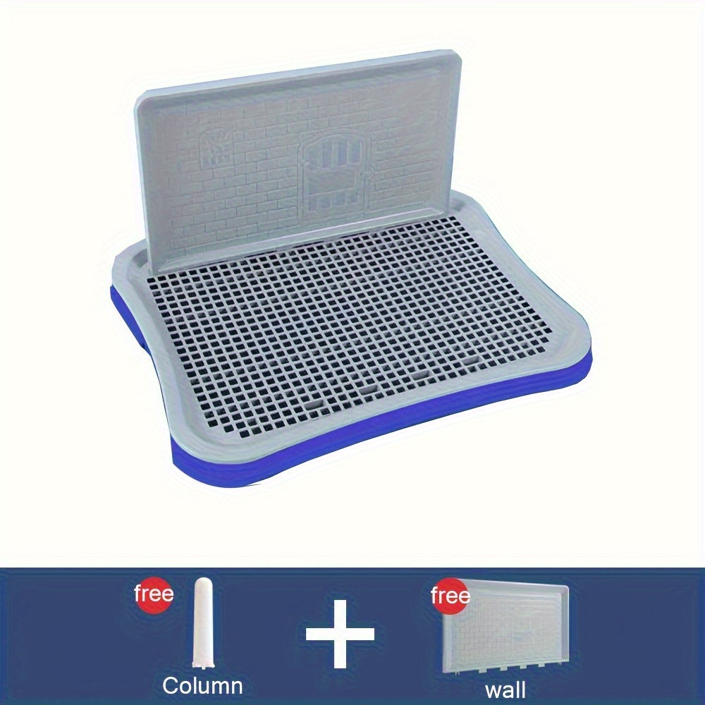 Kichik va o'rta zotlar uchun Splash Guard bilan katta deluxe itni hojatga o'rgatish tizimi | Oson tozalanadigan, mustahkam dizayn | Polypropylen qurilishi bilan tualet dizayni