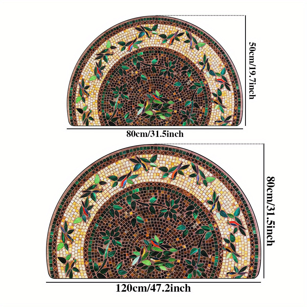 Starry Crystal Pattern Doormat Indoor Outdoor Non-Slip Home Decor