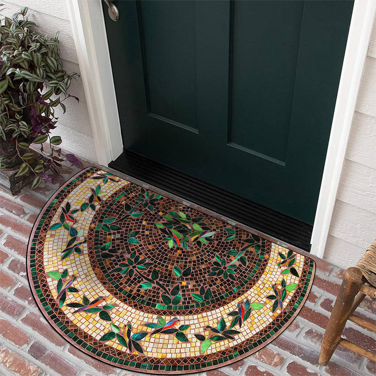 Starry Crystal Pattern Doormat Indoor Outdoor Non-Slip Home Decor