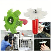 Неэлектрический инструмент-щетка для выпрямления ребер теплообменников систем отопления, вентиляции и кондиционирования воздуха, универсальный инструмент для ремонта и очистки ребер кондиционеров, конденсаторов и радиаторов с помощью гребня для ребер.