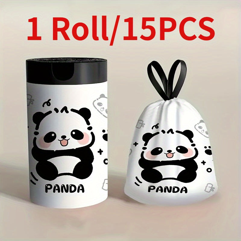 Atrof-muhitga do'st chiqindi xaltalari panda dizayni bilan - Oshxonada, hammomda yoki yotoqxona uchun tartibga solish uchun ideal.