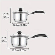 Stainless Steel Milk Pot Non-Stick Hot Food Suitable for Home Cooking