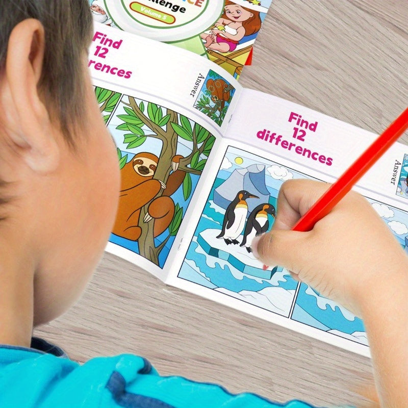 Find-the-Difference Puzzle Books for Kids Ages 6-12 Educational Children's Activity Book