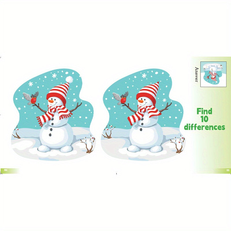 Find-the-Difference Puzzle Books for Kids Ages 6-12 Educational Children's Activity Book