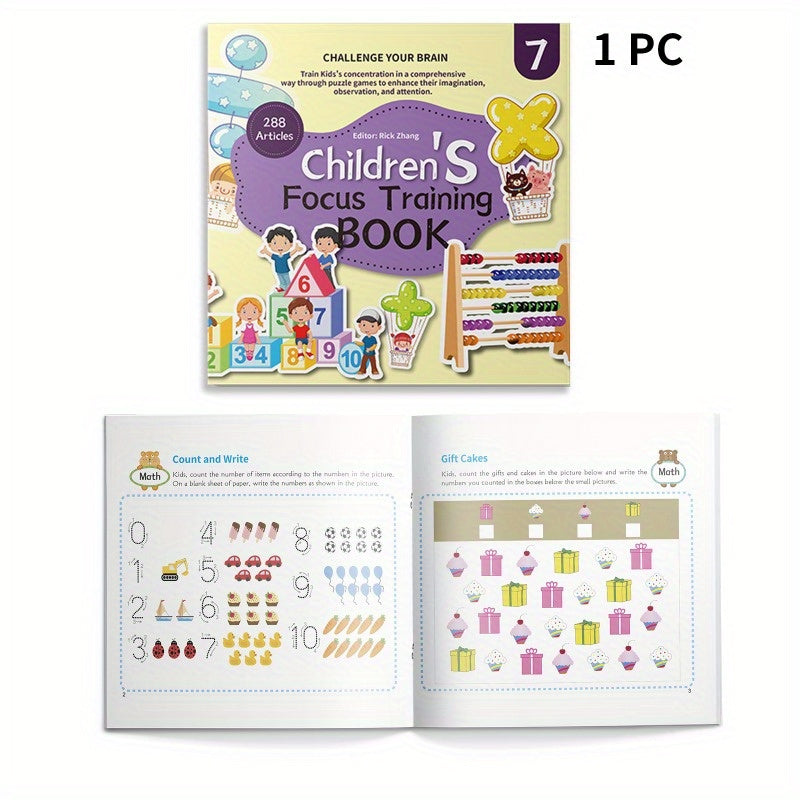 Children's Educational Chapter Book for Kids Focus and Cognitive Skills English Publication May 2024