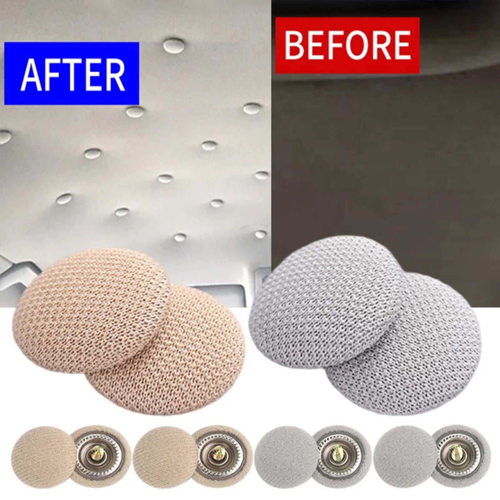 60 dona Avtomobil tomi ta'mirlash vintlari, tutqichlar, avtomobil bosh qopqog'i snap fasteners