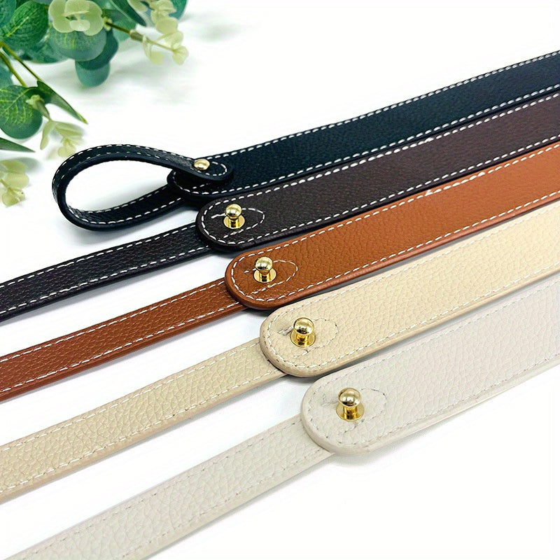 Adjustable PU Leather Wide Shoulder Bag Strap Detachable Replacement for Handbags